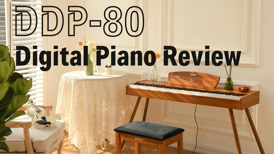 Piano digital DDP-80 menonjolkan gaya, desain vintage yang mereplikasi suara grand piano akustik