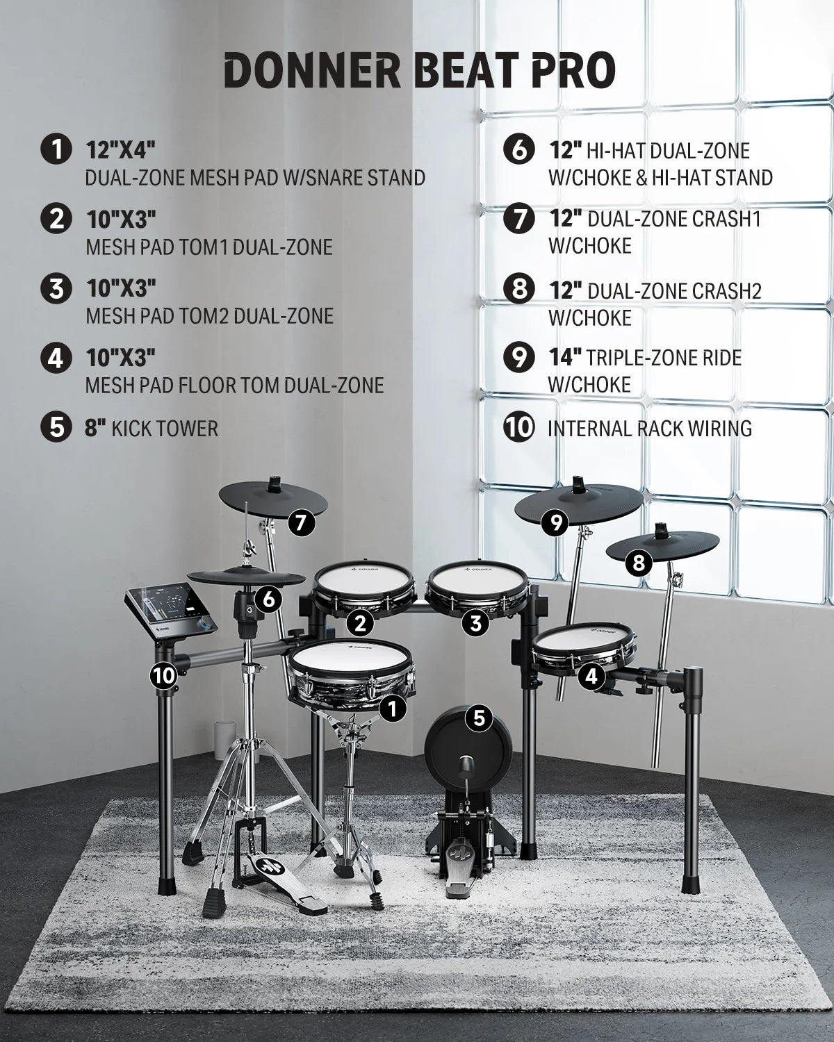 Donner Beat Pro Electronic Drumset